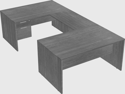 U-shaped desk