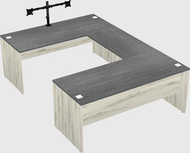 U-shaped desk
