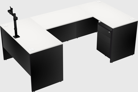 U-shaped desk