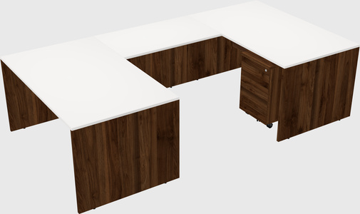 U-shaped desk
