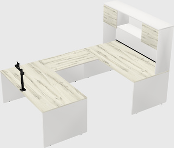 U-shaped desk