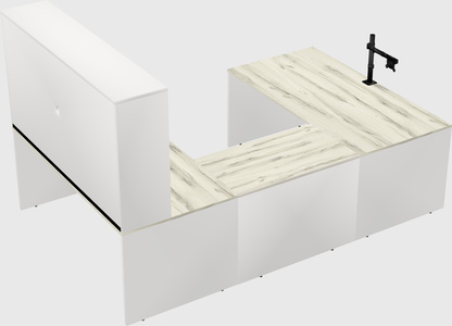 U-shaped desk