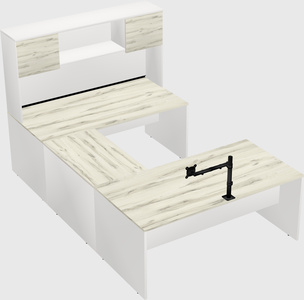 U-shaped desk