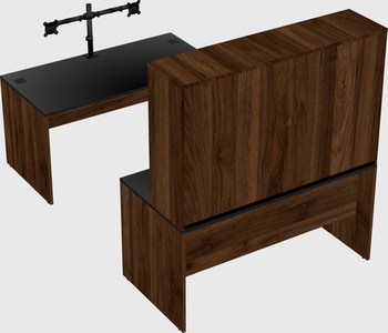 U-shaped desk