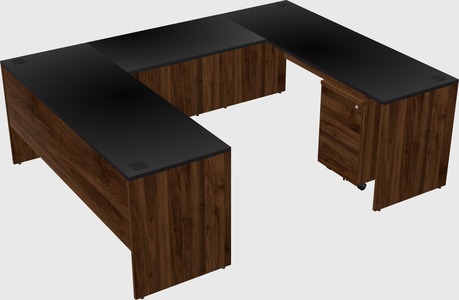 U-shaped desk