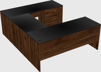 U-shaped desk