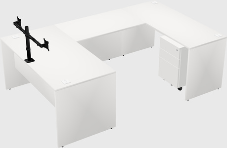 U-shaped desk
