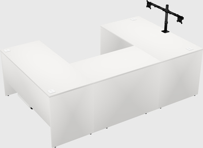 U-shaped desk