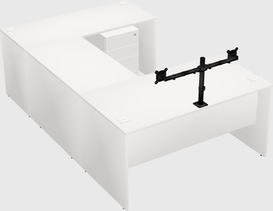 U-shaped desk