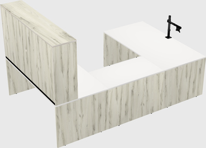 U-shaped desk