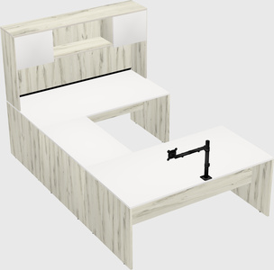 U-shaped desk