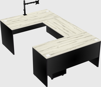 U-shaped desk