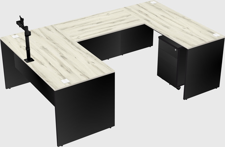 U-shaped desk
