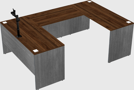 U-shaped desk