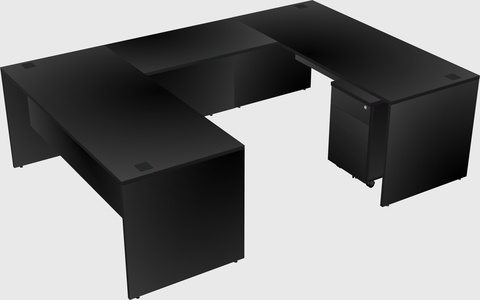 U-shaped desk
