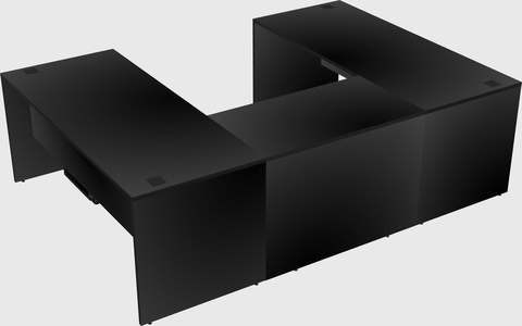 U-shaped desk