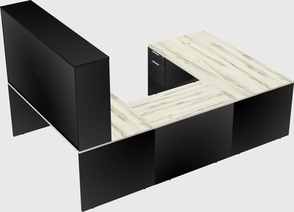 U-shaped desk