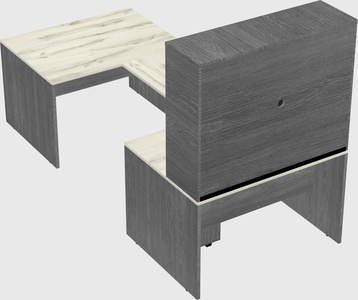 U-shaped desk