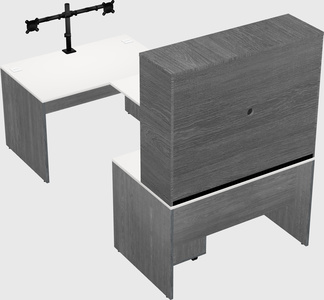 U-shaped desk