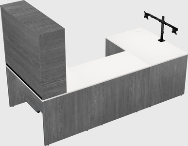 U-shaped desk