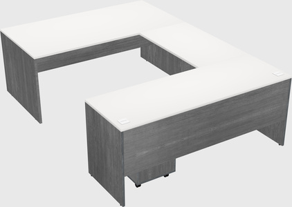 U-shaped desk