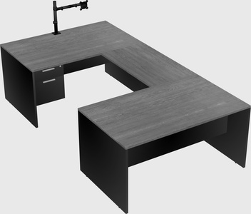 U-shaped desk