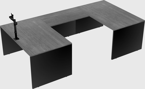 U-shaped desk