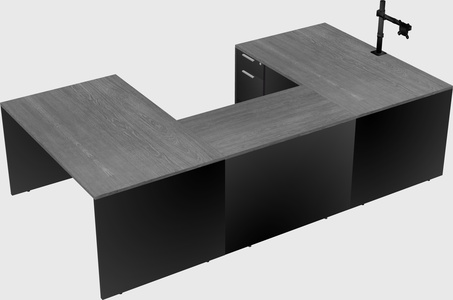 U-shaped desk