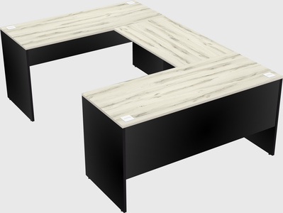 U-shaped desk