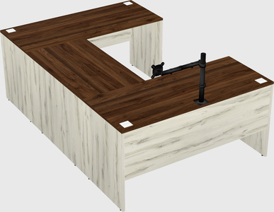 U-shaped desk