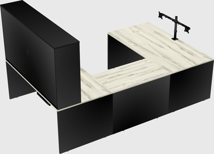 U-shaped desk