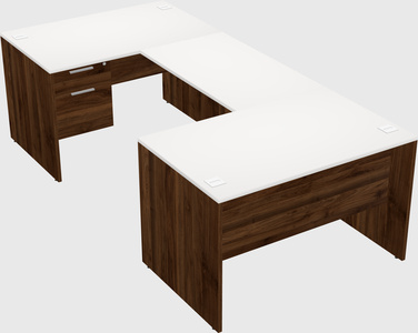 U-shaped desk