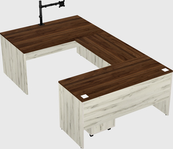 U-shaped desk