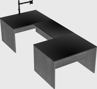 U-shaped desk