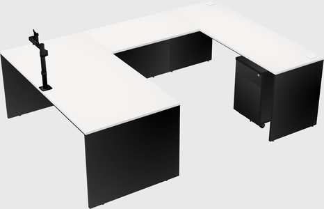 U-shaped desk