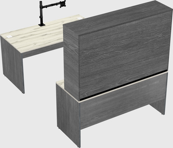 U-shaped desk