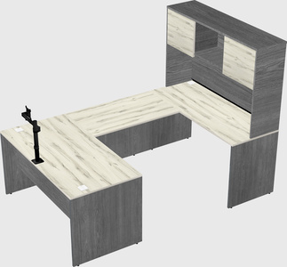 U-shaped desk