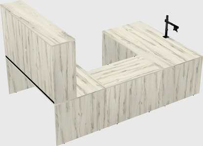 U-shaped desk
