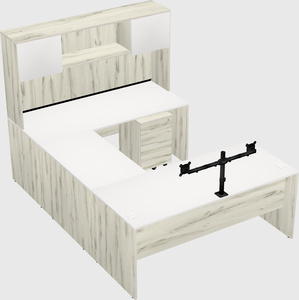 U-shaped desk
