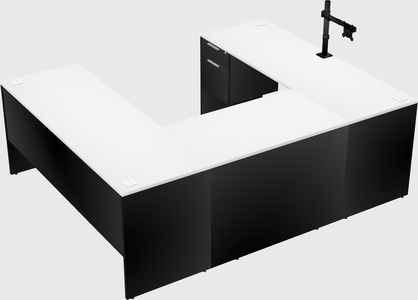 U-shaped desk