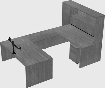 U-shaped desk