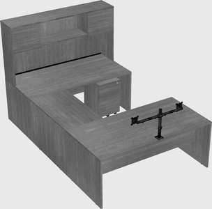 U-shaped desk