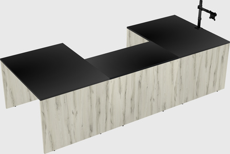 U-shaped desk
