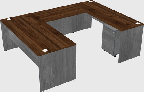 U-shaped desk