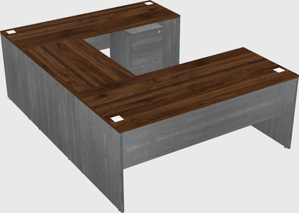 U-shaped desk