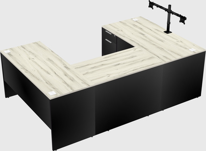 U-shaped desk