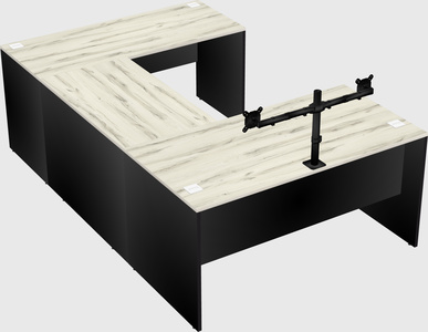 U-shaped desk