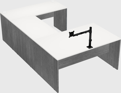 U-shaped desk
