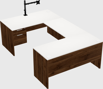 U-shaped desk