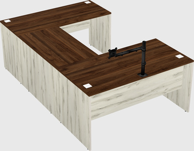 U-shaped desk